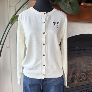 Elegant Cream Cardigan Sweater